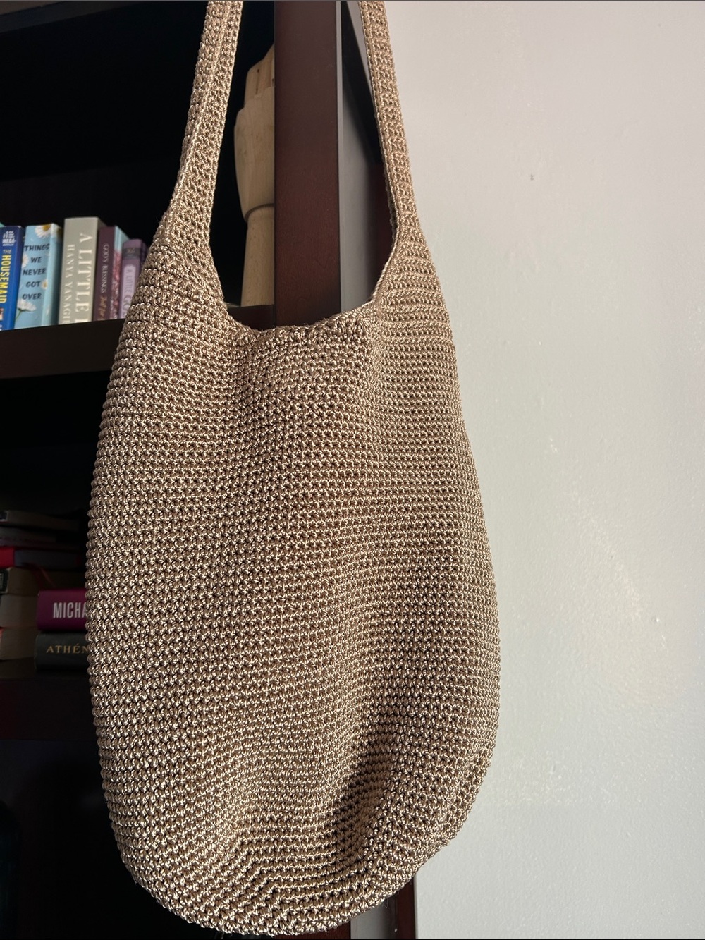 The Sak Brown Crochet Shoulder Bag
